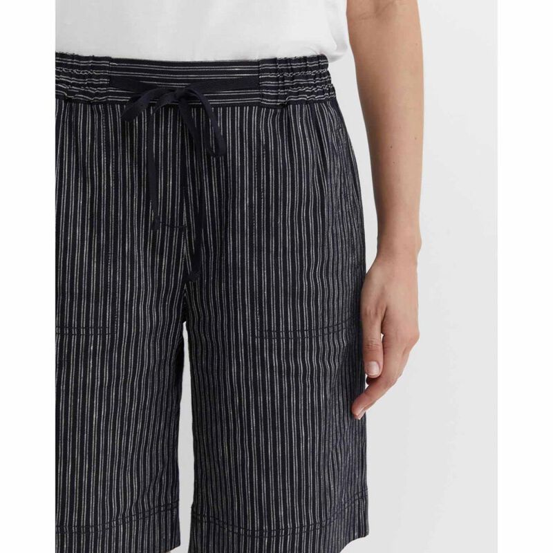 Sportscraft Rosa Stripe Linen Short image number 2